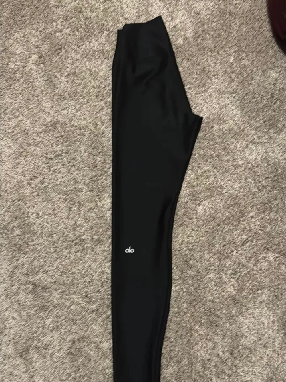 ALO Yoga Black Performance Leggings with Logo